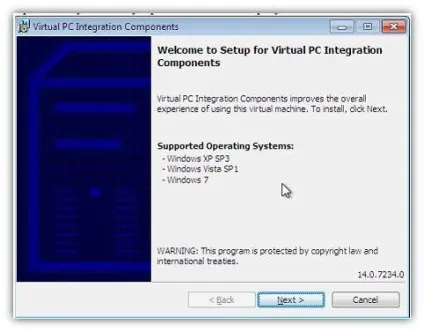Microsoft virtual pc