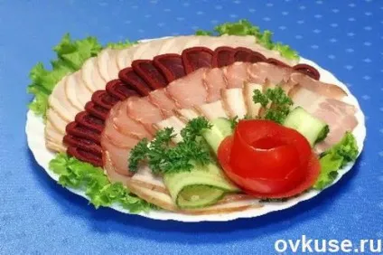 Нарізка на святковий стіл (м'ясна, сирна) - прості рецепти (стіл) Нарізка на святковий стіл (м'ясна, сирна) - прості рецепти