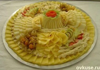 Нарізка на святковий стіл (м'ясна, сирна) - прості рецепти (стіл) Нарізка на святковий стіл (м'ясна, сирна) - прості рецепти