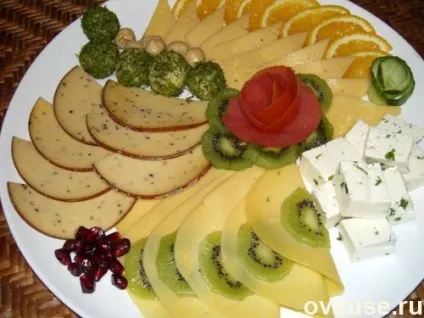 Нарізка на святковий стіл (м'ясна, сирна) - прості рецепти (стіл) Нарізка на святковий стіл (м'ясна, сирна) - прості рецепти