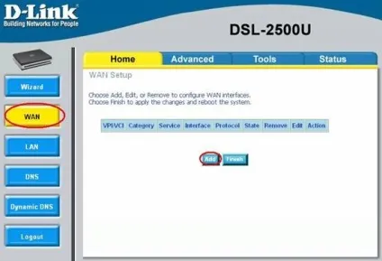 Налаштування adsl-модему d-link dsl-2500u в режимі маршрутизатора (модему D-Link DSL-2500U) Налаштування adsl-модему d-link dsl-2500u в режимі маршрутизатора
