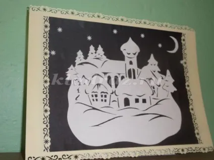 Ажурна вирізання з паперу (зимовий) Ажурна вирізання з паперу