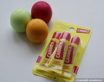 Бальзами для губ eos і carmex відгуки