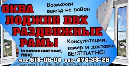 Зразки оголошень по установці вікон і лоджій (Foto будівництво ремонт дверей) Зразки оголошень по установці вікон і лоджій