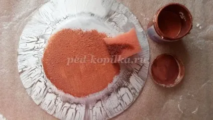 Зворотній декупаж тарілки