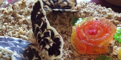 Оформлення тортів шоколадом і фруктами з фото оригінального декору своїми руками