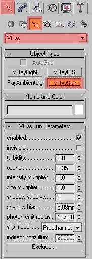 Освітлення інтер'єру за допомогою v-ray sun (3d max уроки) Освітлення інтер'єру за допомогою v-ray sun