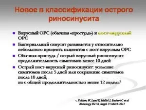 Гострий риносинусит лікування і що це таке (таке) Гострий риносинусит лікування і що це таке