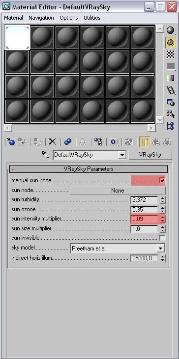 Освітлення інтер'єру за допомогою v-ray sun (v-ray) Освітлення інтер'єру за допомогою v-ray sun