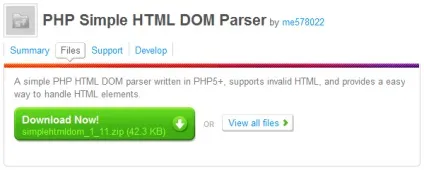 Парсинг html і скрепінг за допомогою простої бібліотеки html dom