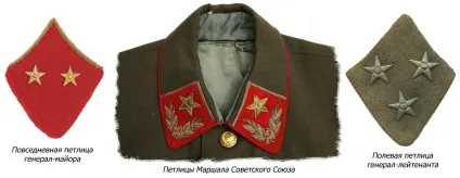 Петлиці червоної армії 1940-1943 рр (петлиці відповідав роду військ) Петлиці червоної армії 1940-1943 рр
