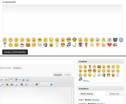 Модулі смайликів в wordpress блозі