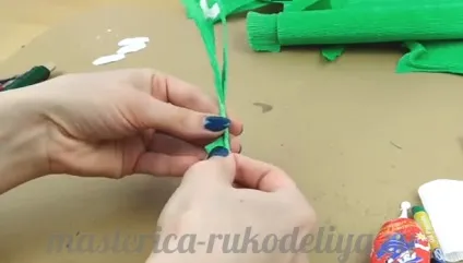 Проліски з гофрованого паперу майстер клас з відео (гофрованої) Проліски з гофрованого паперу майстер клас з відео