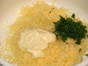Помідори з сиром і часником (закуски з овочів) Помідори з сиром і часником