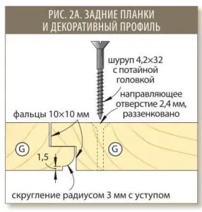 Простий буфет з дерева в стилі кантрі своїми руками (3-міліметрове скругление уступом) Простий буфет з дерева в стилі кантрі своїми руками
