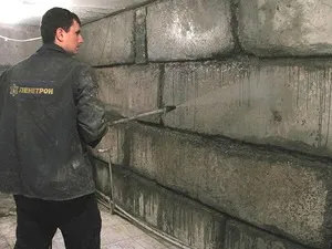 Проникаюча гідроізоляція підвалу зсередини від грунтових вод (ґрунтових) Проникаюча гідроізоляція підвалу зсередини від грунтових вод