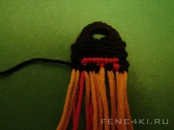 Пряме плетіння з декількох квітів (як плести фенечки) Пряме плетіння з декількох квітів