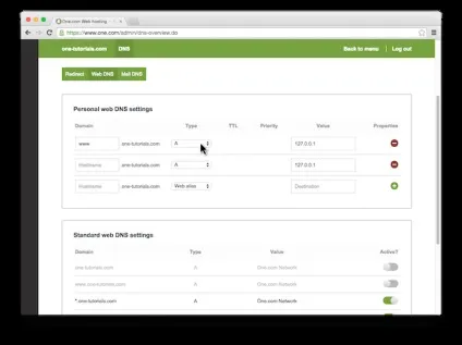 Робота з настройками dns