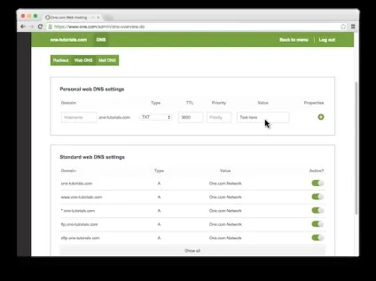 Робота з настройками dns