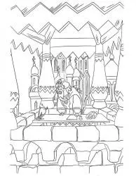 Розмальовка кінь юлій