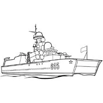 Розфарбування корабель для дітей