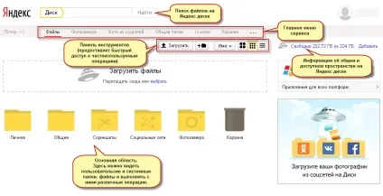 Робота з яндекс диском через браузер