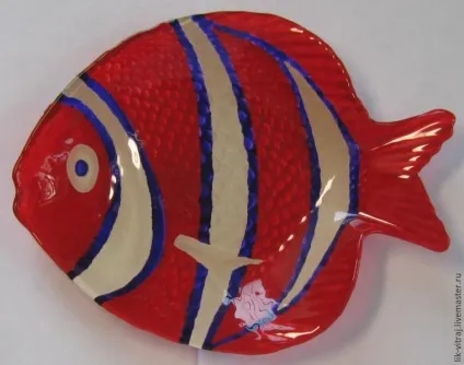 Розписуємо тарілку риба - ярмарок майстрів - ручна робота, handmade (вітраж) Розписуємо тарілку риба - ярмарок майстрів - ручна робота, handmade