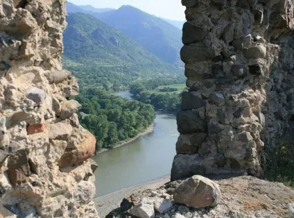 Річка кура на мапі