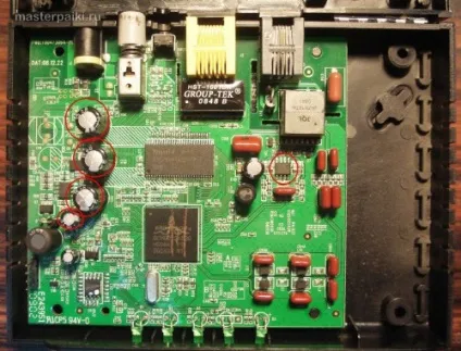 Розбирання і ремонт маршрутизатора d-link dsl-2500u (горить) Розбирання і ремонт маршрутизатора d-link dsl-2500u