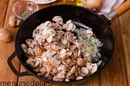 Рецепт Бендерики з куркою і грибами (рецепт) Рецепт Бендерики з куркою і грибами