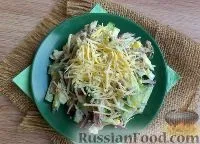 Рецепт пікантний салат з серцем, сиром, огірком на (приготування) Рецепт пікантний салат з серцем, сиром, огірком на