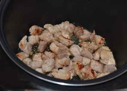 Рецепт картопля з м'ясом і помідорами в мультиварці (рецепт) Рецепт картопля з м'ясом і помідорами в мультиварці