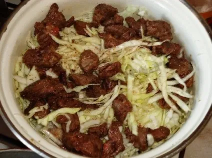 Рецепт дуже смачної тушкованої капусти з м'ясом (рецепт тушкованої капусти з м'ясом) Рецепт дуже смачної тушкованої капусти з м'ясом