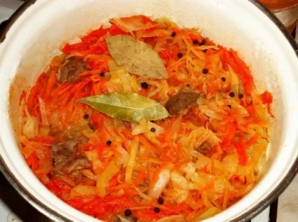 Рецепт дуже смачної тушкованої капусти з м'ясом (рецепт тушкованої капусти з м'ясом) Рецепт дуже смачної тушкованої капусти з м'ясом