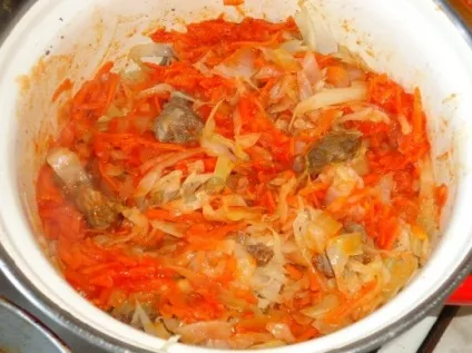 Рецепт дуже смачної тушкованої капусти з м'ясом (рецепт) Рецепт дуже смачної тушкованої капусти з м'ясом