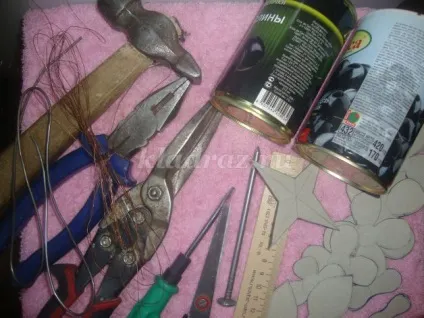 Роза з металу своїми руками (майстер) Роза з металу своїми руками