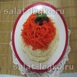 Салат з кунжутом, куркою і грибами (курка) Салат з кунжутом, куркою і грибами