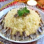 Салат з кунжутом, куркою і грибами (рецепт) Салат з кунжутом, куркою і грибами