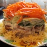 Салати з грибами і корейської морквою (салати) Салати з грибами і корейської морквою