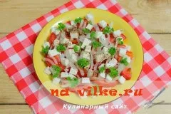 Салат з куркою і фетою (салат) Салат з куркою і фетою