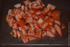 Салат з куркою овочами і кунжутом (салат з копченим м'ясом) Салат з куркою овочами і кунжутом