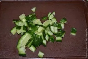 Салат з куркою овочами і кунжутом (копченою куркою і кунжутом) Салат з куркою овочами і кунжутом