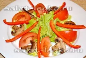Салат з кунжутом, куркою і грибами (кунжут) Салат з кунжутом, куркою і грибами