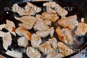 Салат з кунжутом, куркою і грибами (рецепт) Салат з кунжутом, куркою і грибами