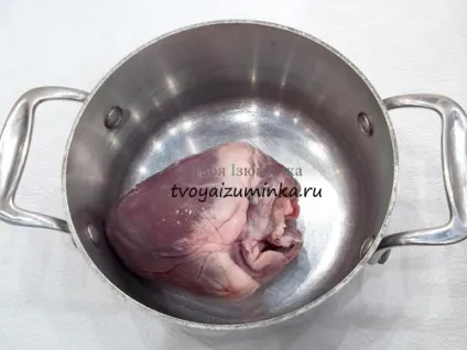 Салат зі свинячого серця