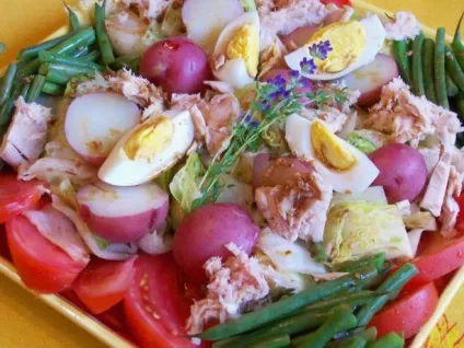 Салат нісуаз класичний рецепт з фото (рецепт) Салат нісуаз класичний рецепт з фото