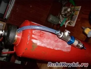 Саморобний компресор з вогнегасника