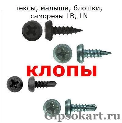 Саморіз клоп шуруп для з'єднання профілів, все про гіпсокартон (що) Саморіз клоп шуруп для з'єднання профілів, все про гіпсокартон