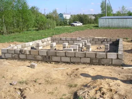 Сарай з піноблоків на дачі як побудувати своїми руками (своїми) Сарай з піноблоків на дачі як побудувати своїми руками