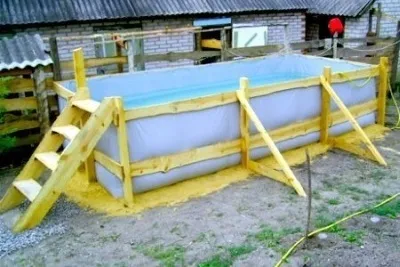 Сходи для басейну своїми руками як зробити конструкцію для надувного і каркасного басейну,